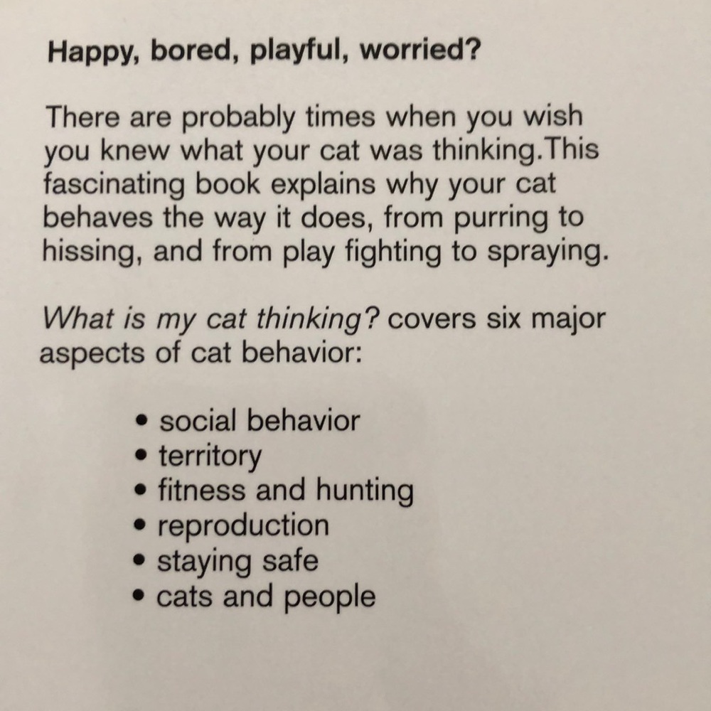 Hardcover Cat Behavior Book - Picture 3 of 3